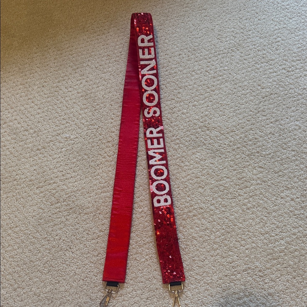 Red Boomer Sooner Purse Strap